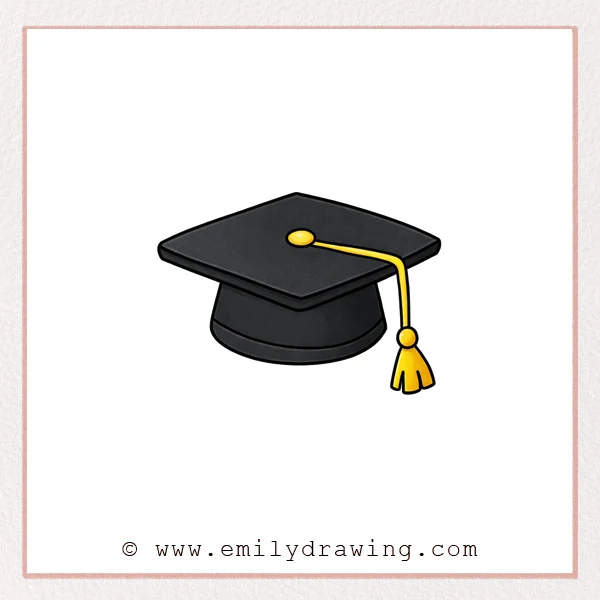 Preview of Graduation Hat drawing